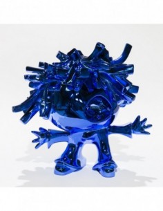 El Pelusa. Técnica mixta sobre resina pintadas con técnica al vacío de Xavi Carbonell. Colección EL PELUSA