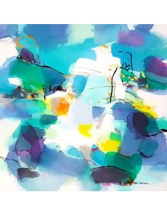 Tecnica mixta acrílica sobre lienzo de Miguel González de San Román 2