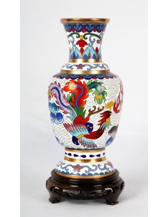 Jarrón de Cloisonné. 2