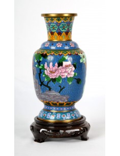 Jarrón de Cloisonné. 2