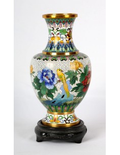 Jarrón de Cloisonné.