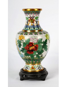 Jarrón de Cloisonné. 2