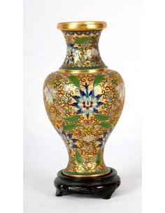 Jarrón de Cloisonné. 2
