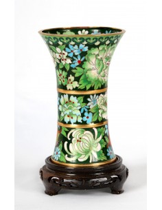 Jarrón de Cloisonné. 2