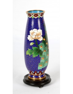 Jarrón de Cloisonné.