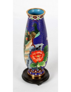 Jarrón de Cloisonné. 2