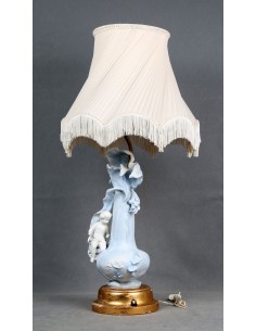 Lámpara Art Déco de porcelana.