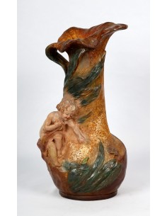 Jarrón Art Déco de terracota.