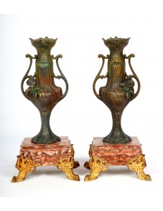 Pareja de candelabros Art...