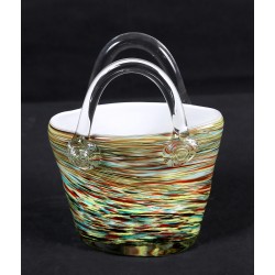Bolso de cristal de Murano.