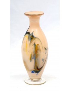 Jarrón de cristal de Opalina.