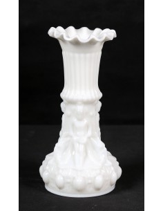 Jarrón de cristal de Opalina.