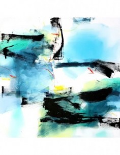 Tecnica mixta acrílica sobre lienzo de Miguel González de San Román