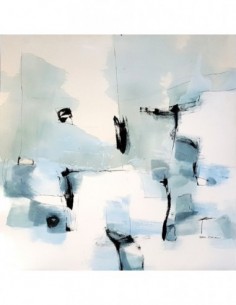 Tecnica mixta acrílica sobre lienzo de Miguel González de San Román