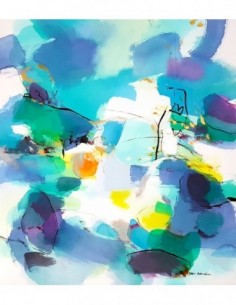 Tecnica mixta acrílica sobre lienzo de Miguel González de San Román