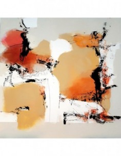 Tecnica mixta acrílica sobre lienzo de Miguel González de San Román