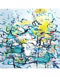 Tecnica mixta acrílica sobre lienzo de Miguel González de San Román